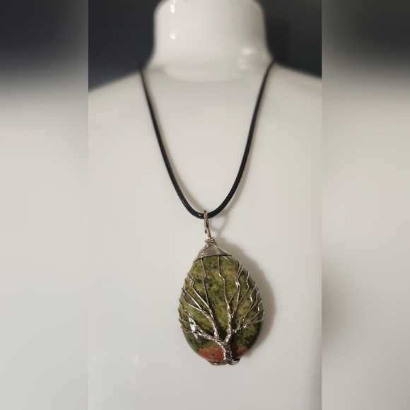 Handmade Bumblebee Jasper Stone, With Rope Chain - Picture 2 of 3